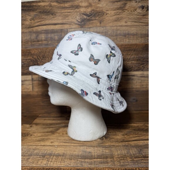 American Eagle Butterfly Print Bucket Hat White, One Size - Picture 2 of 6